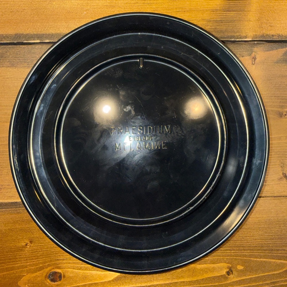 Vintage Guinness Pub Ashtray Praesidium England Black Melamine 1970s 80s Harp - Picture 4 of 5